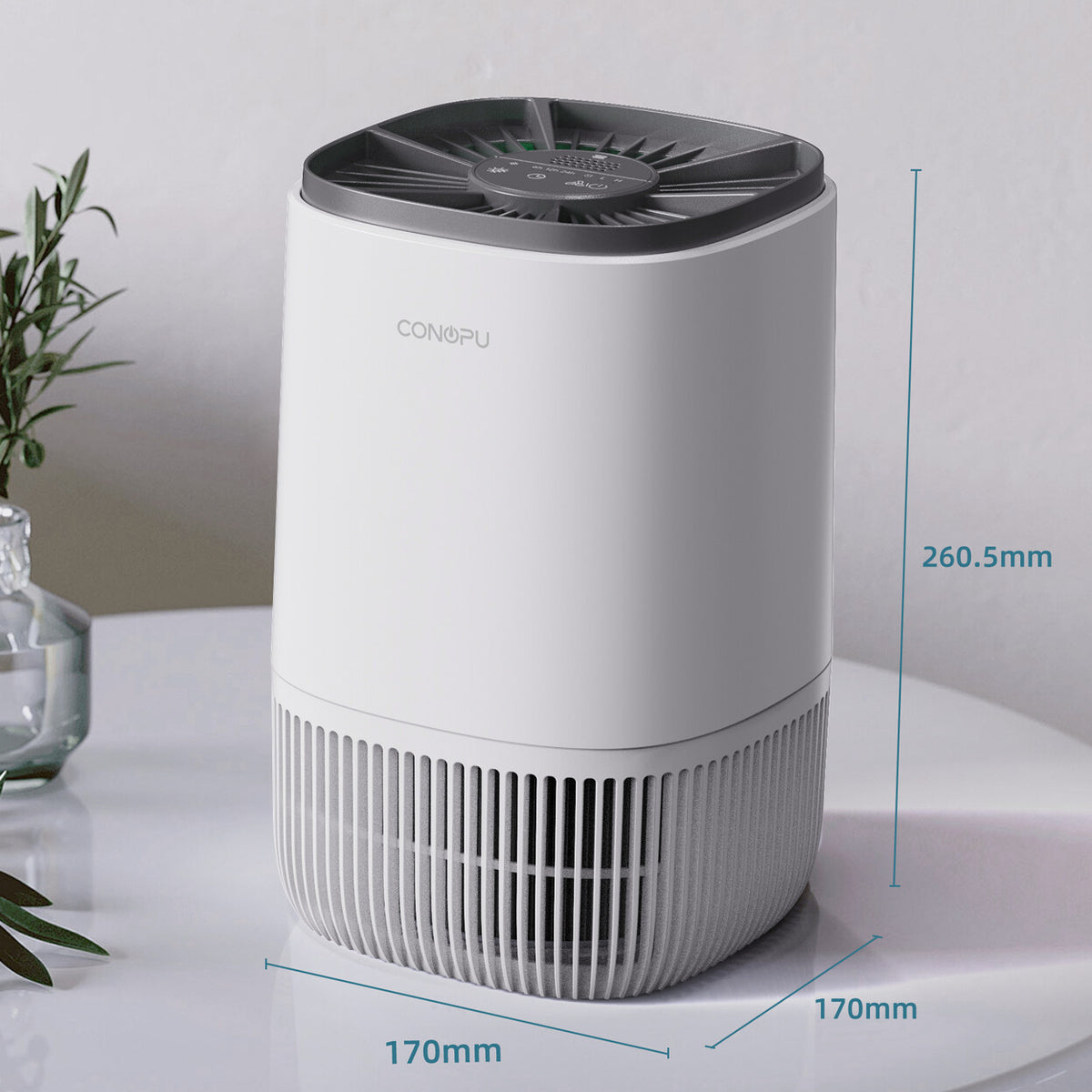 Purificateur d'air HEPA compact pour chambre jusqu'à 18 m² — vue 8