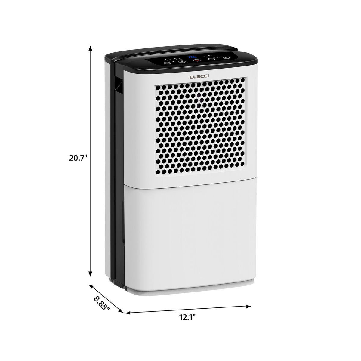 Déshumidificateur 12L/jour avec réservoir 3,8L et évacuation continue — vue 7