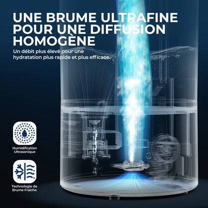 Humidificateur d'air ultrasonique 4L pour chambre — vue 6