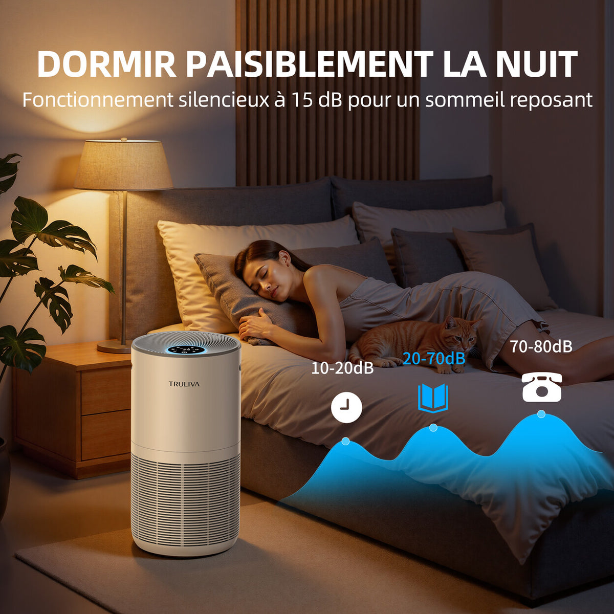 Purificateur d'air HEPA H13 CADR 450 pour grande pièce — vue 5