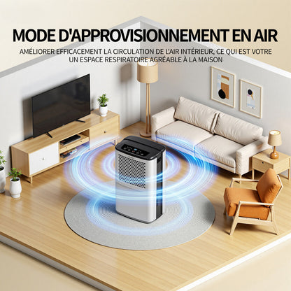 Déshumidificateur 12L/jour avec réservoir 3,8L et évacuation continue — vue 3
