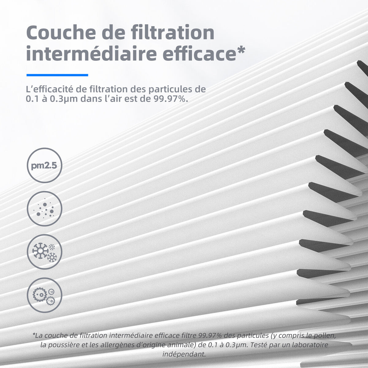 Filtre de remplacement pour purificateur d'air compact — lot de 2 — vue 4