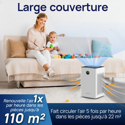 Purificateur d'air HEPA H13 connecté Wi-Fi pour grande pièce — vue 4