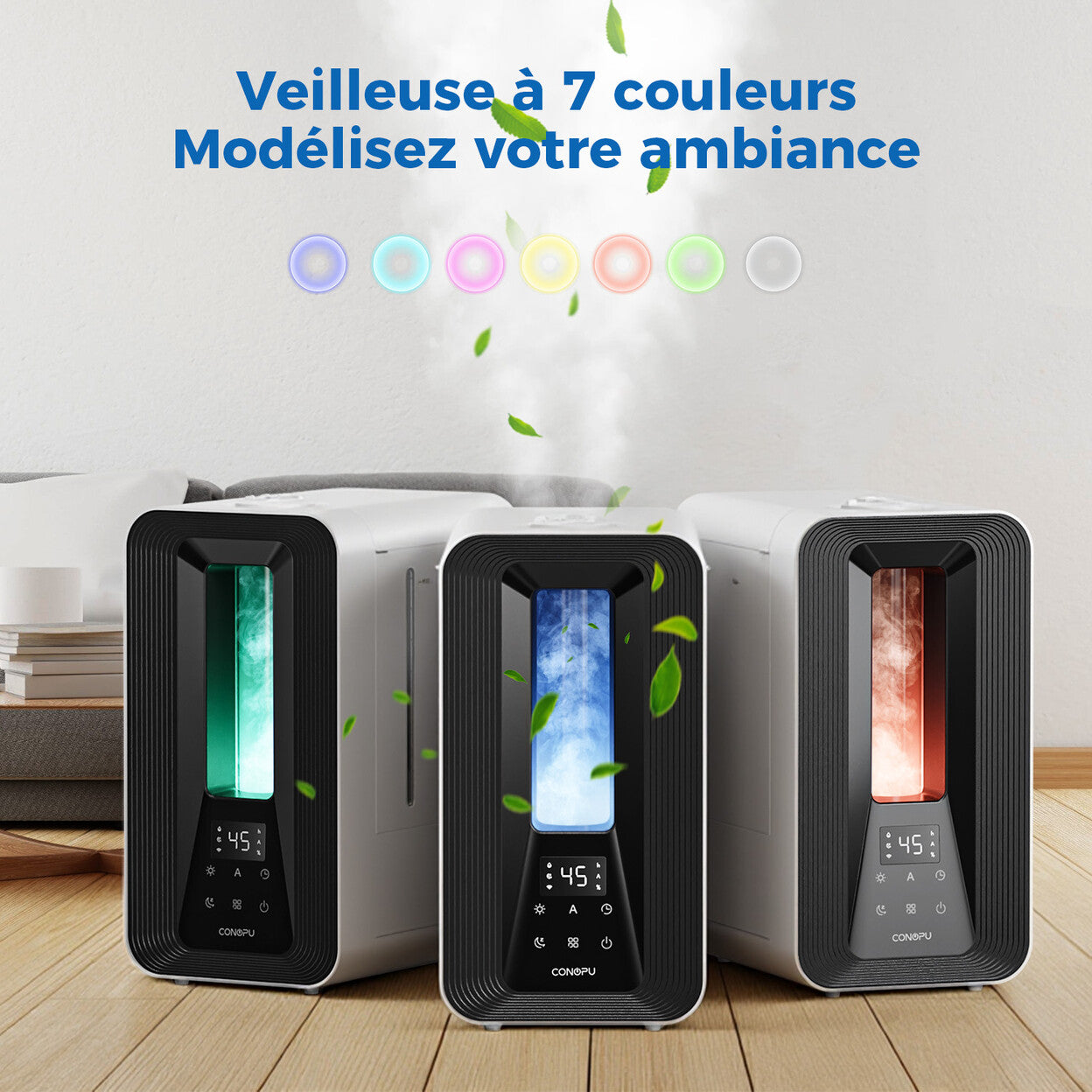 Humidificateur 5L à double buse 360° avec contrôle automatique — vue 7
