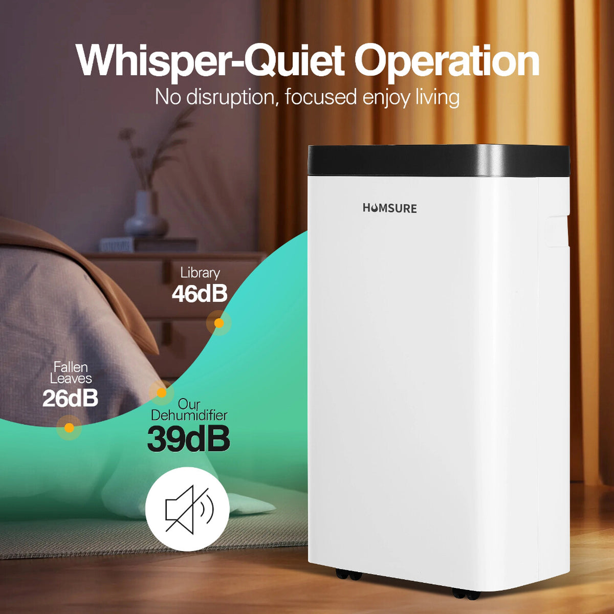 Déshumidificateur 16L/jour au format étroit pour pièce jusqu'à 25 m² — vue 5