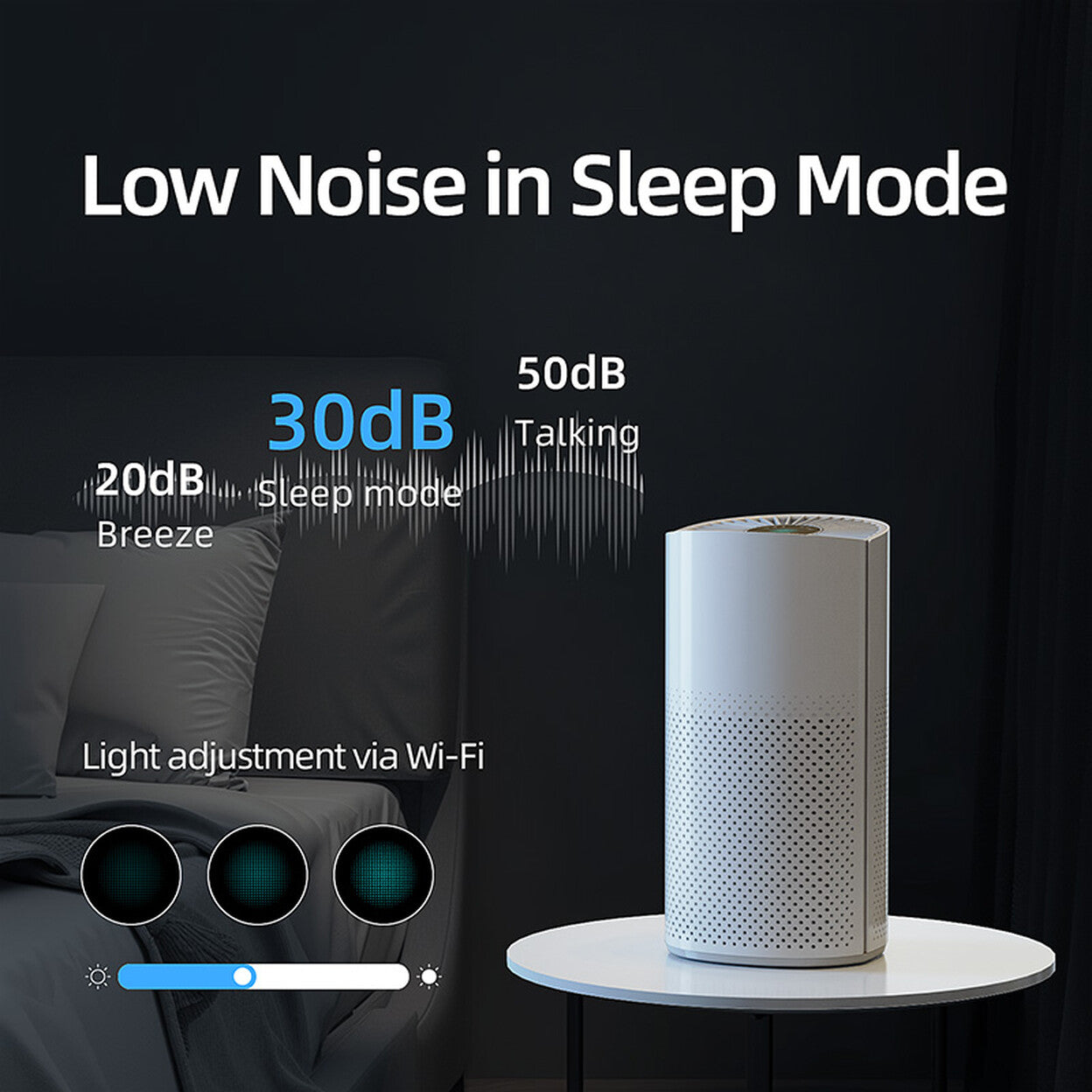 Purificateur d'air HEPA connecté CADR 200 pour pièce jusqu'à 34 m² — vue 5