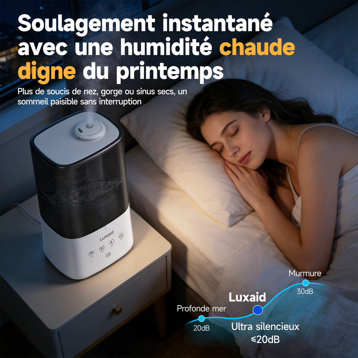Humidificateur 6L à brume chaude et froide avec minuterie — vue 5