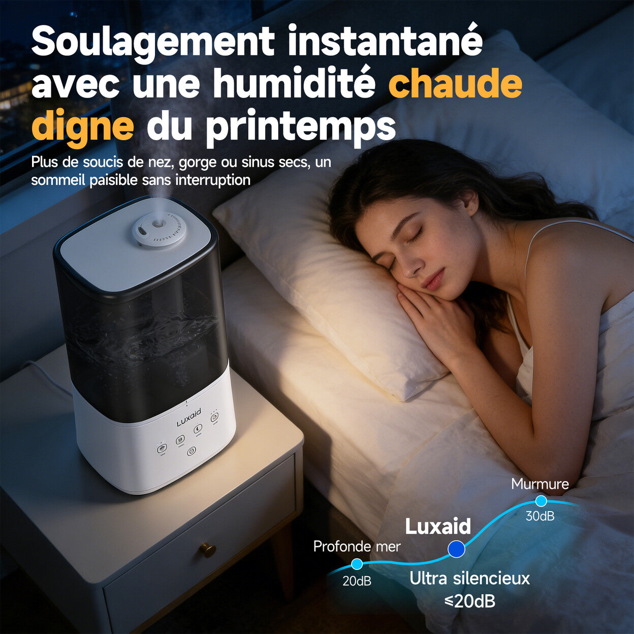 Humidificateur 6L à brume chaude et froide avec minuterie — vue 5