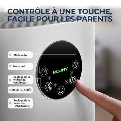 Purificateur d'air HEPA H13 silencieux 25 dB pour chambre — vue 3