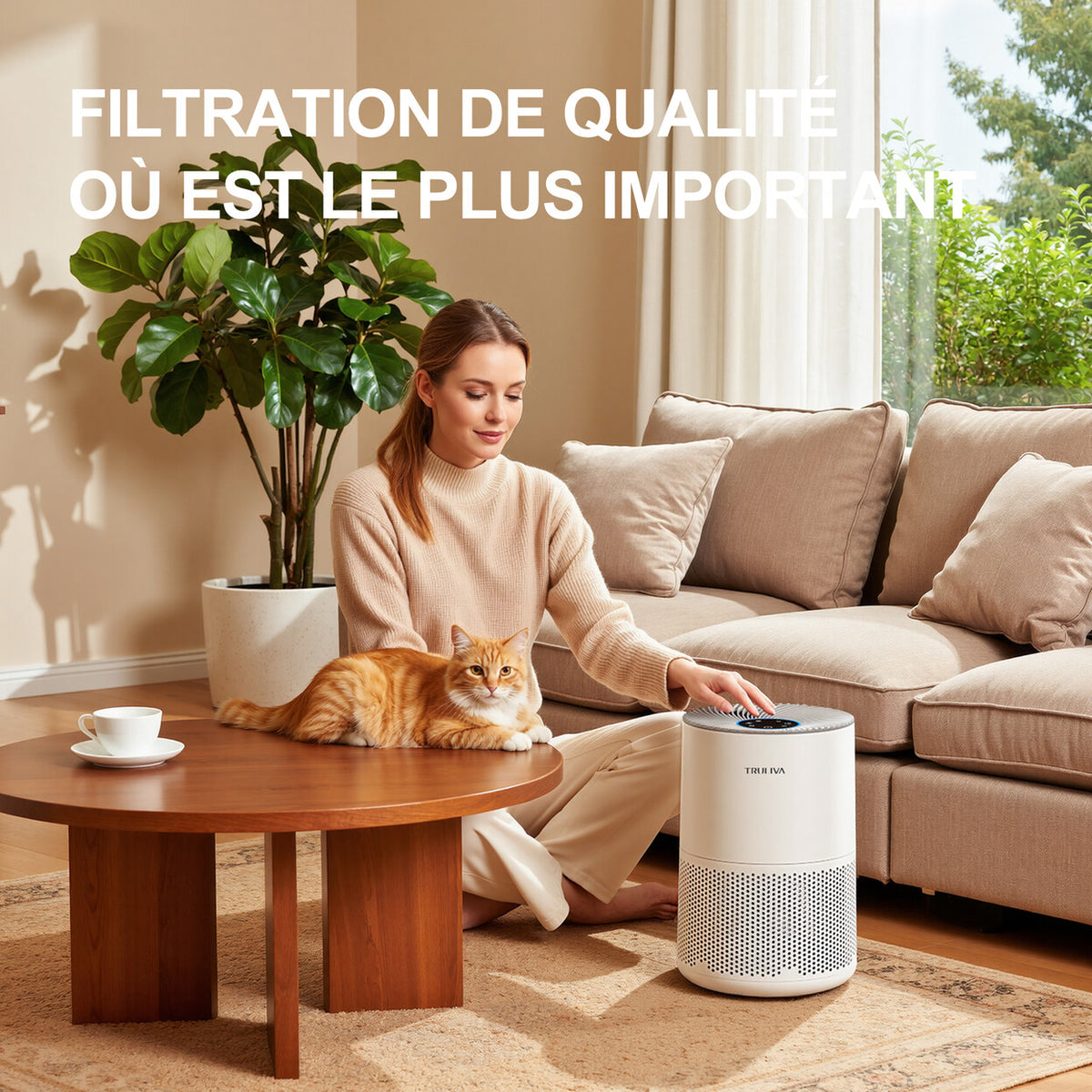 Purificateur d'air HEPA 3 étages CADR 260 pour pièce jusqu'à 49 m² — vue 2