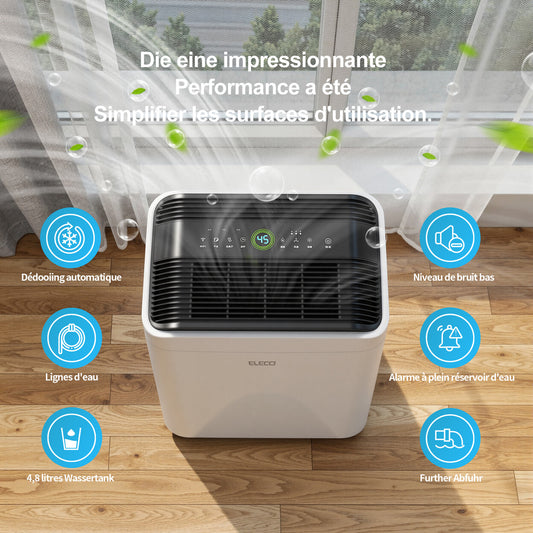 Déshumidificateur 25L/jour pour sous-sol et grande surface — vue 2