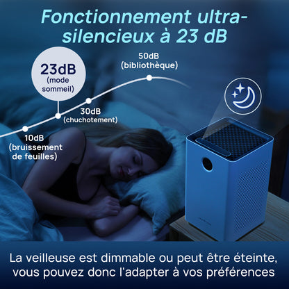 Purificateur d'air HEPA H13 connecté Wi-Fi pour grande pièce — vue 6