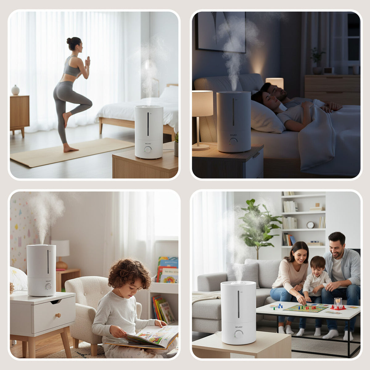 Humidificateur d'air ultrasonique 4L pour chambre — vue 8