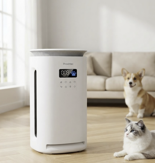 Purificateur d'air spécial animaux de compagnie contre les poils et odeurs d'animaux